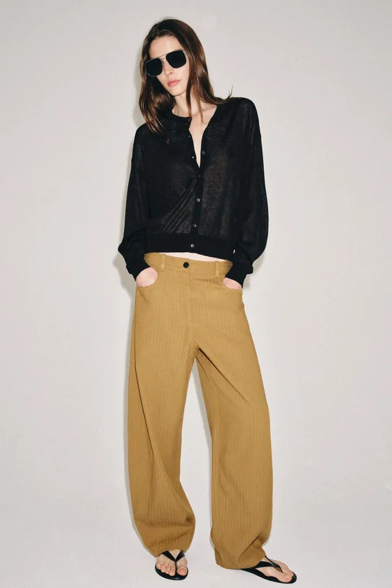 БРЮКИ TAPERED В ЕЛОЧКУ — ZW COLLECTION
