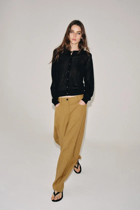 БРЮКИ TAPERED В ЕЛОЧКУ — ZW COLLECTION