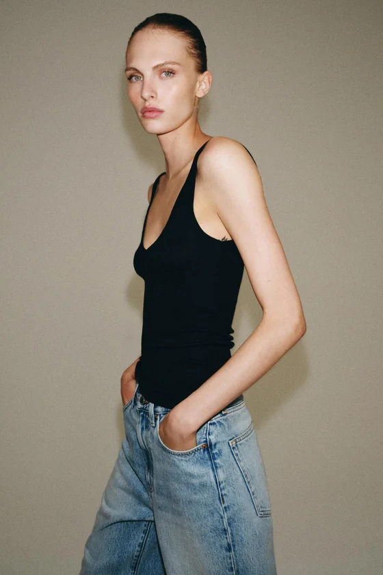 ДЖИНСЫ BAGGY СО СРЕДНЕЙ ПОСАДКОЙ — ZW COLLECTION