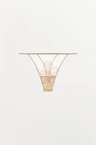 Кружевные трусы-танга- Заказать в России