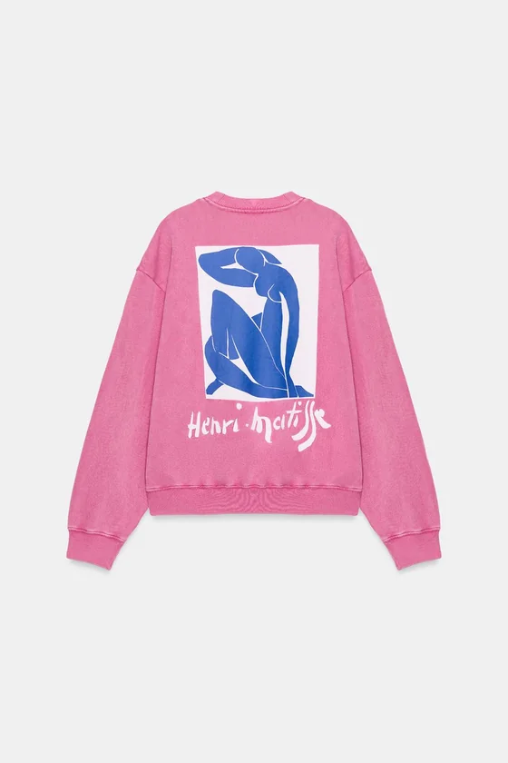 ТОЛСТОВКА HENRI MATISSE С ЭФФЕКТОМ ПОТЕРТОСТИ