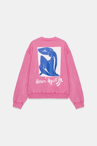 Толстовка Henri Matisse с эффектом потертости- Заказать в России