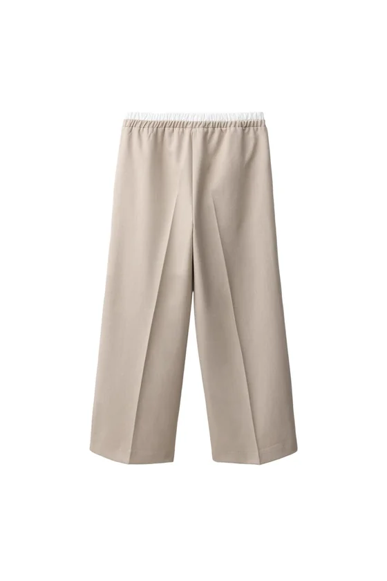 БРЮКИ WIDE LEG С ДВОЙНЫМ ПОЯСОМ