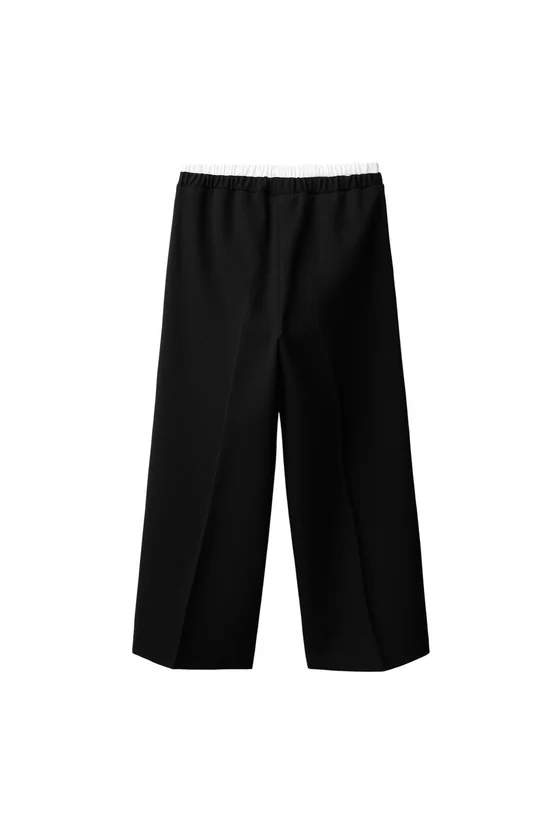 БРЮКИ WIDE LEG С ДВОЙНЫМ ПОЯСОМ