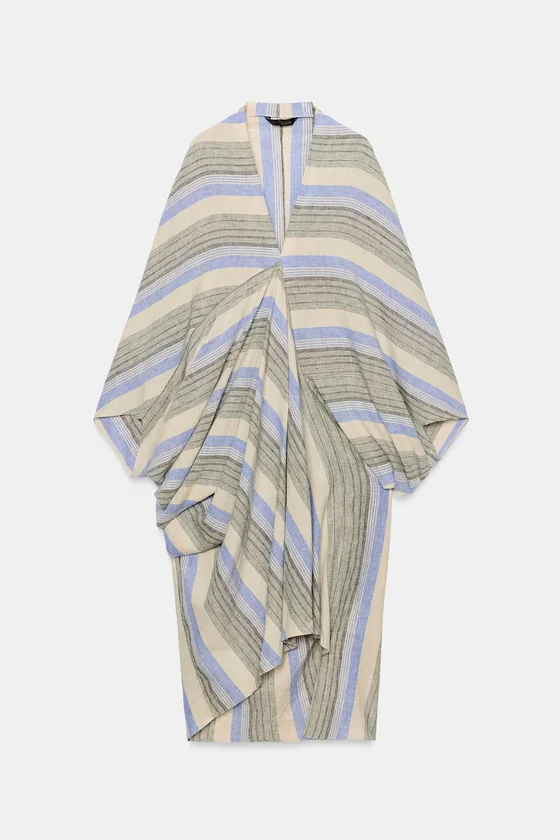 ТУНИКА В ПОЛОСКУ ИЗ СМЕСОВОГО ЛЬНА — ZW COLLECTION