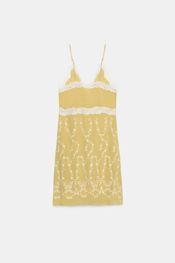 КОРОТКОЕ ПЛАТЬЕ С ВЫШИВКОЙ — ZW COLLECTION