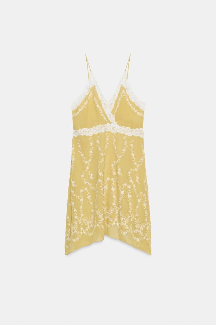 КОРОТКОЕ ПЛАТЬЕ С ВЫШИВКОЙ — коллекция Zara «ZW»