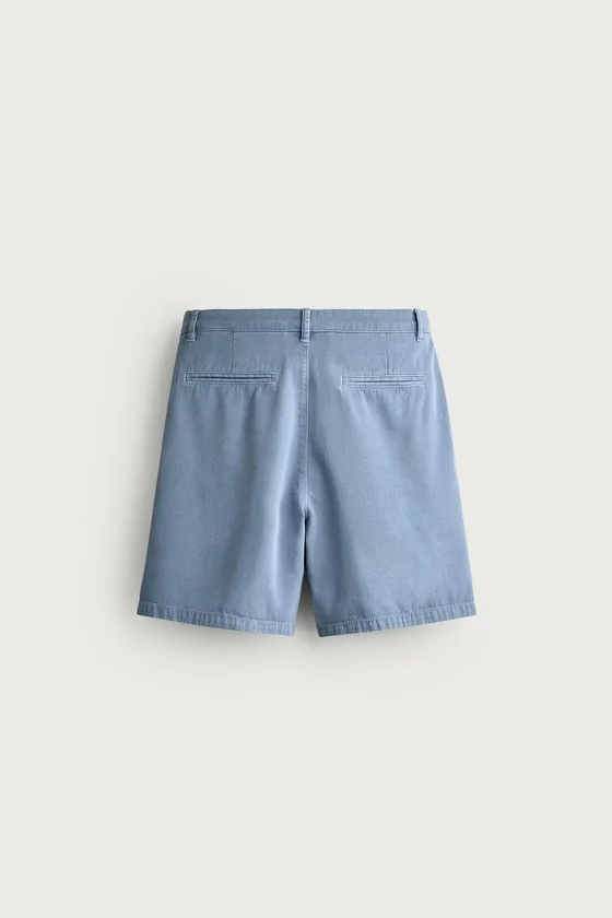 ШОРТЫ REGULAR FIT С ЭФФЕКТОМ СТИРКИ