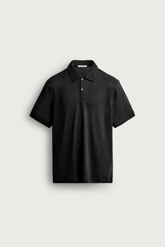 ПОЛО REGULAR FIT ИЗ КОНОПЛИ И ВИСКОЗЫ