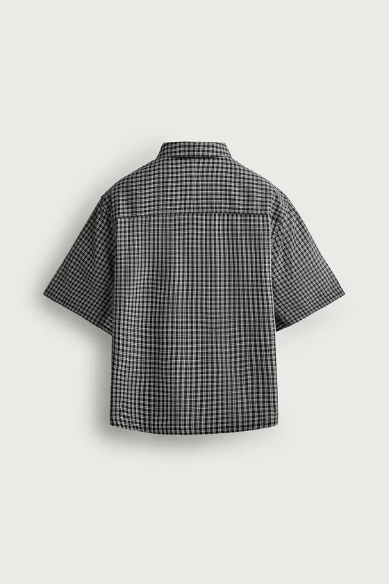 РУБАШКА RELAXED FIT JACQUARD В КЛЕТКУ
