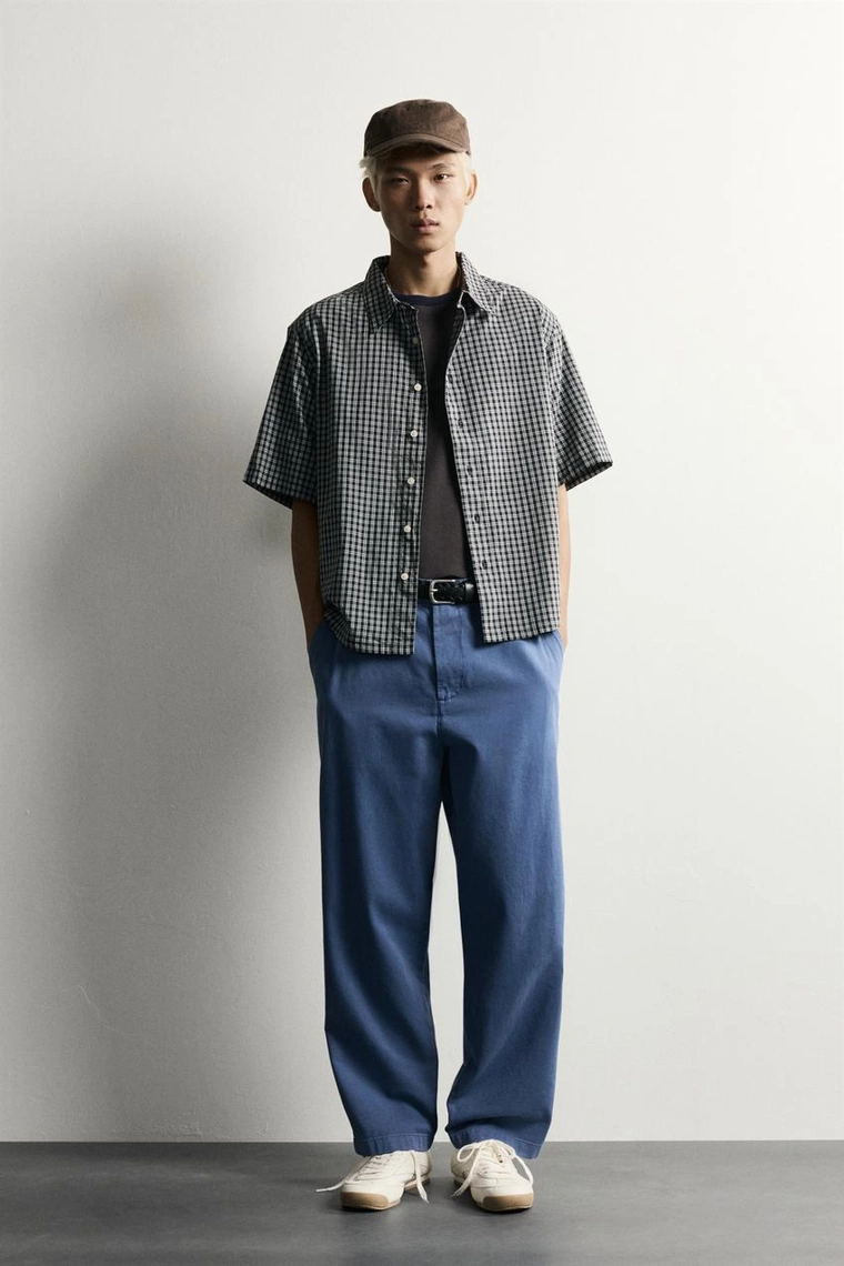 РУБАШКА  JACQUARD В КЛЕТКУ