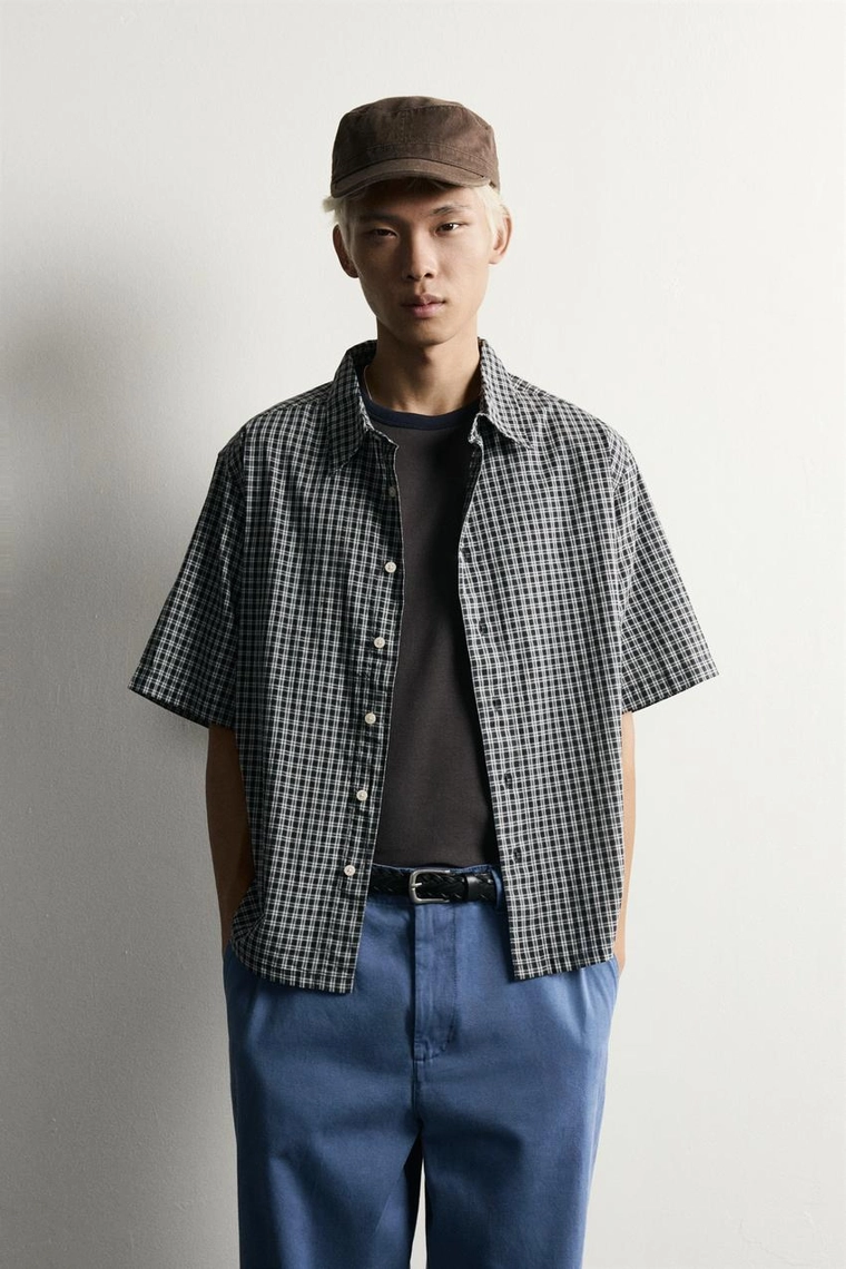 РУБАШКА  JACQUARD В КЛЕТКУ