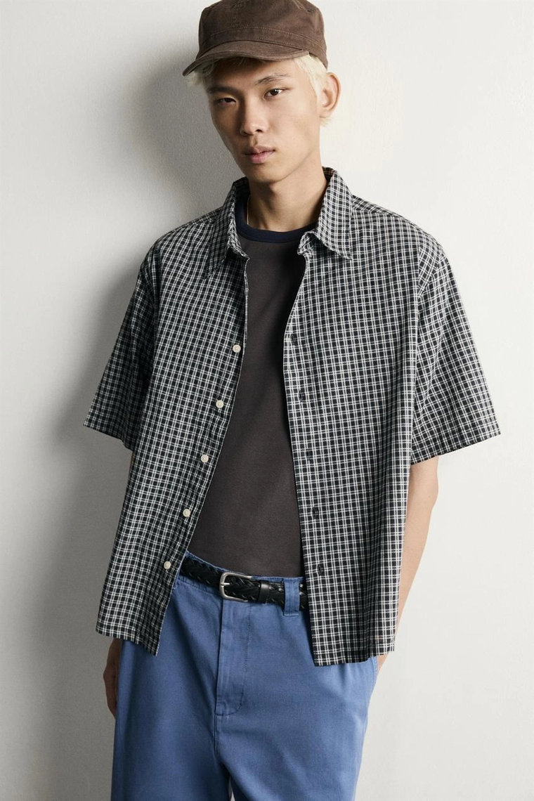РУБАШКА  JACQUARD В КЛЕТКУ