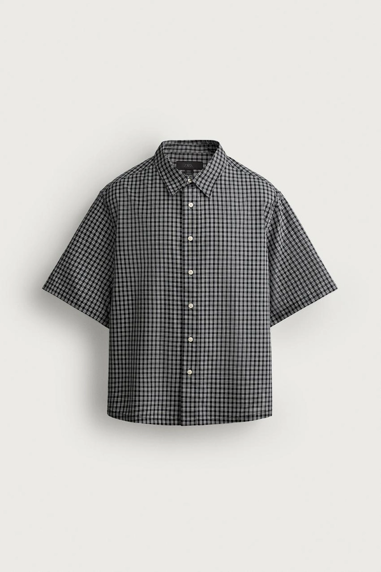РУБАШКА  JACQUARD В КЛЕТКУ