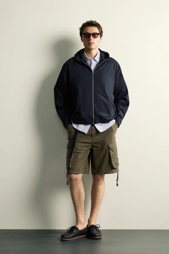 КУРТКА ИЗ ПОПЛИНА REGULAR FIT