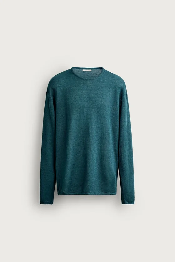 СВИТЕР RELAXED FIT ИЗ 100% КОНОПЛЯНОГО ВОЛОКНА