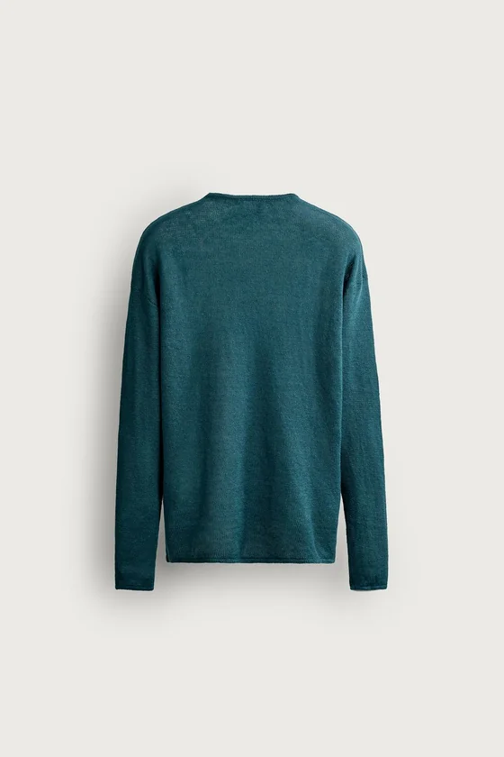 СВИТЕР RELAXED FIT ИЗ 100% КОНОПЛЯНОГО ВОЛОКНА