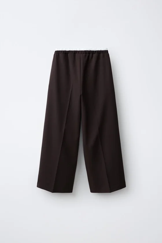 БРЮКИ WIDE LEG С ДВОЙНЫМ ПОЯСОМ