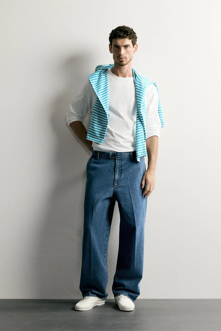 Джинсовые брюки чинос regular fit