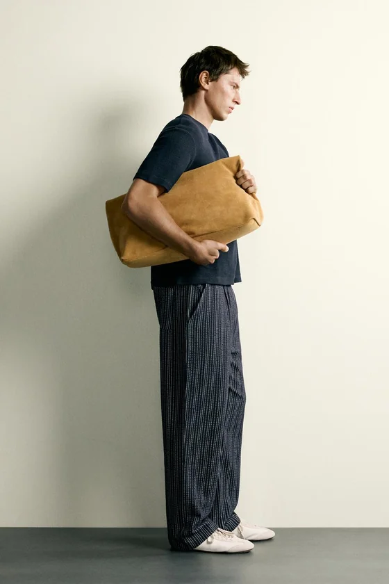КОНТРАСТНЫЕ БРЮКИ SEERSUCKER RELAXED FIT