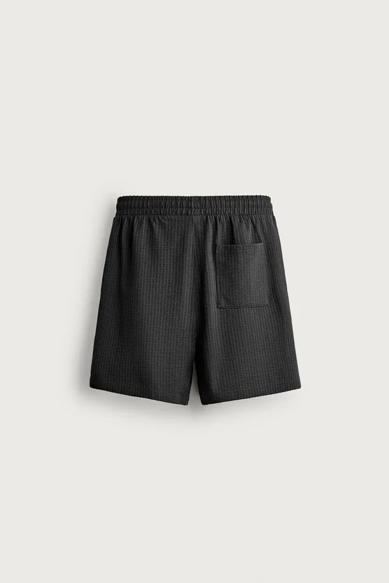 ШОРТЫ REGULAR FIT С ТЕКСТУРОЙ SEERSUCKER