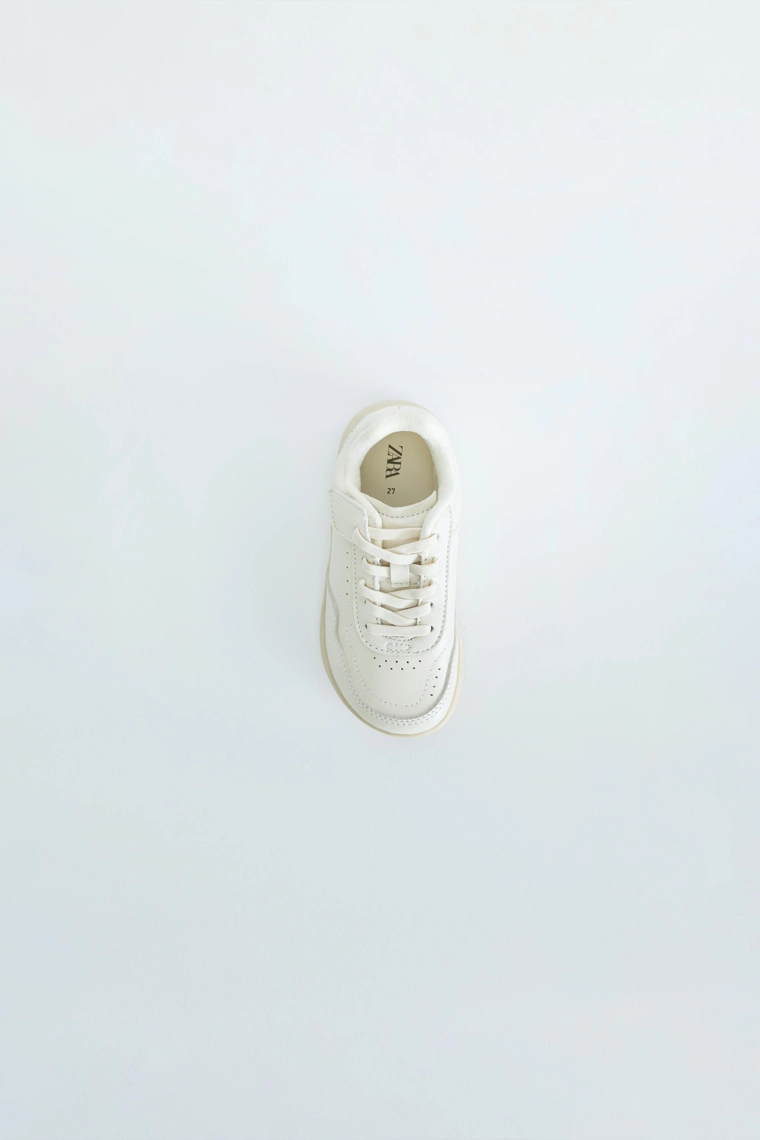 Кожаные кеды zara timeless barefoot