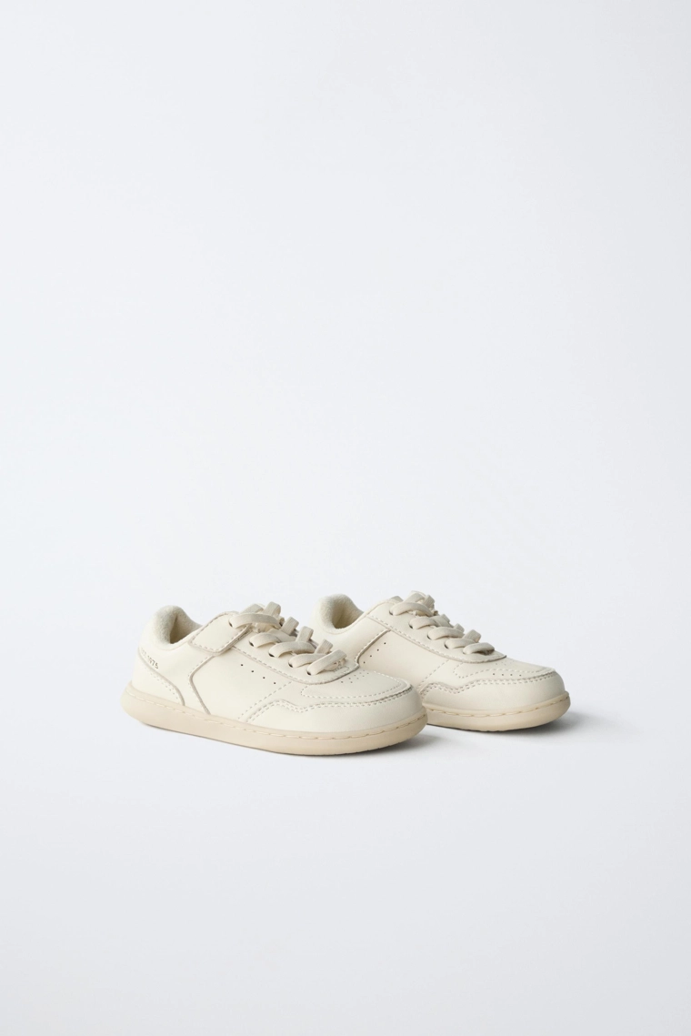 Кожаные кеды zara timeless barefoot