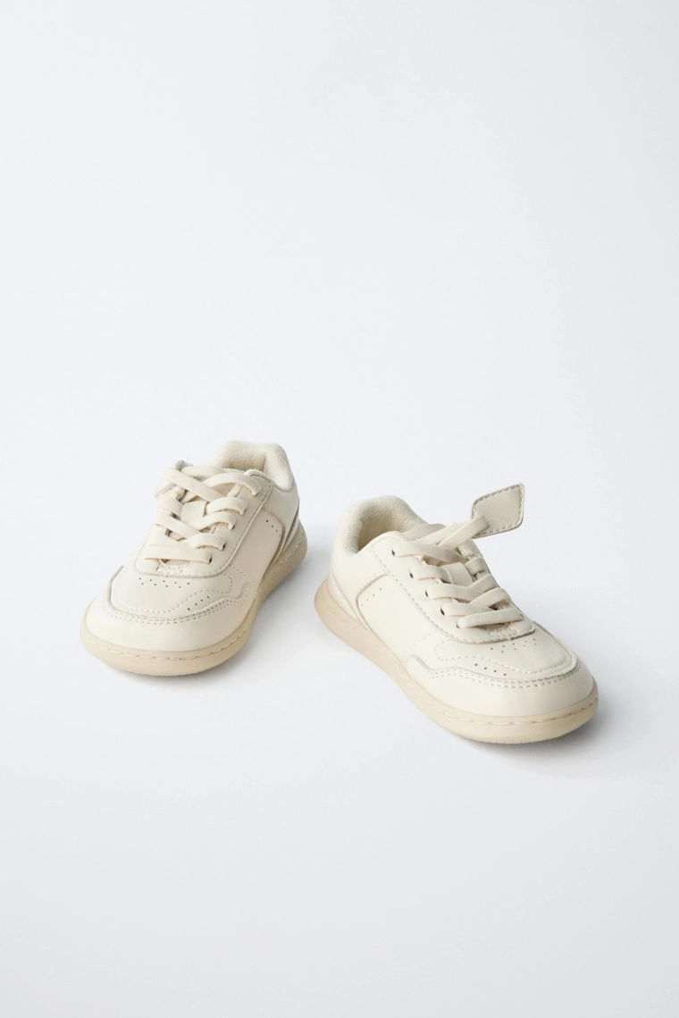Кожаные кеды zara timeless barefoot