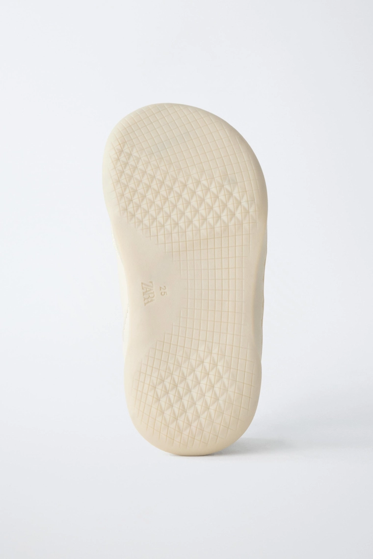 Кожаные кеды zara timeless barefoot