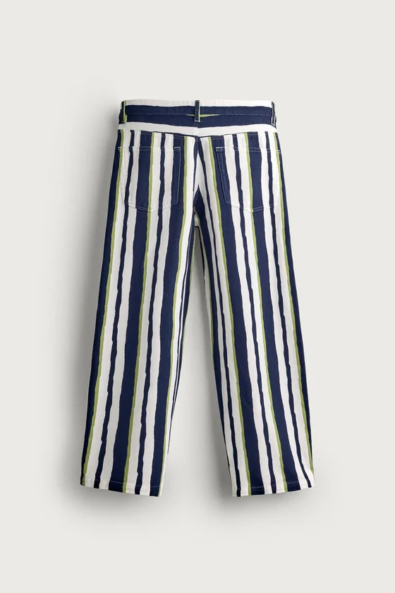 БРЮКИ STRAIGHT FIT В ПОЛОСКУ