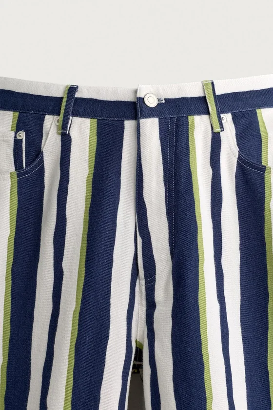 БРЮКИ STRAIGHT FIT В ПОЛОСКУ