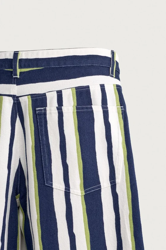 БРЮКИ STRAIGHT FIT В ПОЛОСКУ