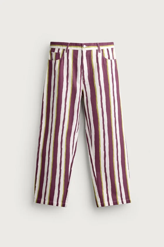 БРЮКИ STRAIGHT FIT В ПОЛОСКУ