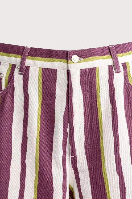 БРЮКИ STRAIGHT FIT В ПОЛОСКУ