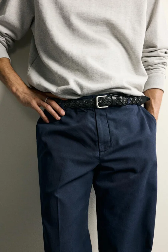 БРЮКИ RELAXED FIT С ЭФФЕКТОМ ПОТЕРТОСТИ