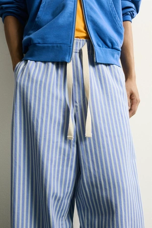 Брюки Baggy Fit в полоску- Заказать в России