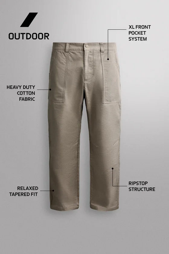 БРЮКИ TAPERED FIT ДЛЯ СКАЛОЛАЗАНИЯ