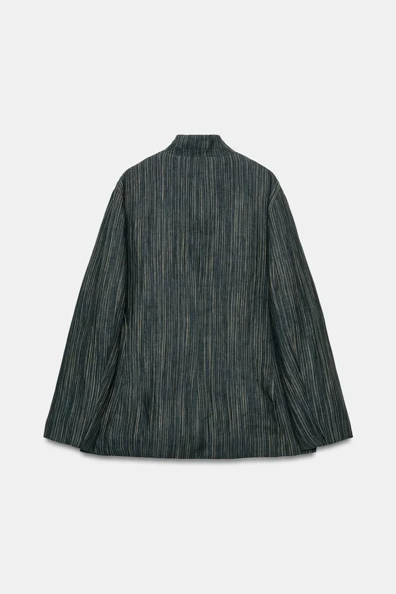 БЛЕЙЗЕР ИЗ ЛЬНА В ПОЛОСКУ — ZW COLLECTION