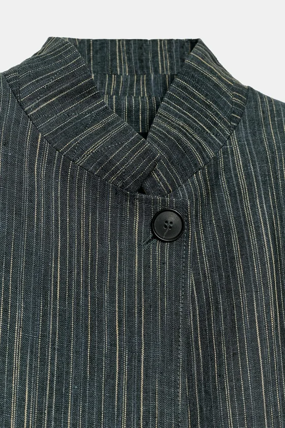 БЛЕЙЗЕР ИЗ ЛЬНА В ПОЛОСКУ — ZW COLLECTION