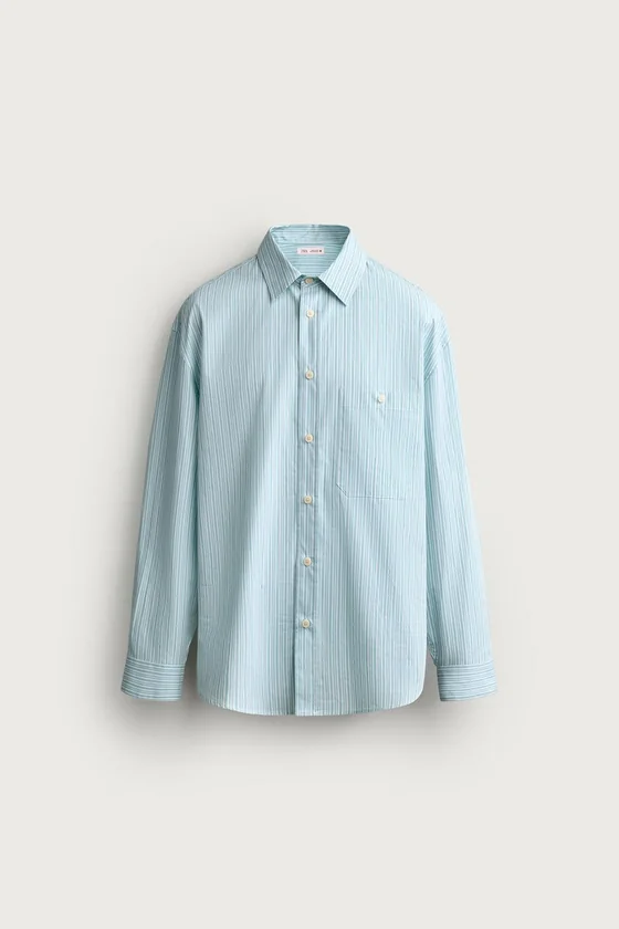РУБАШКА BOXY FIT В ПОЛОСКУ