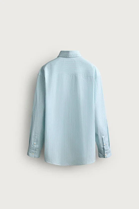 РУБАШКА BOXY FIT В ПОЛОСКУ