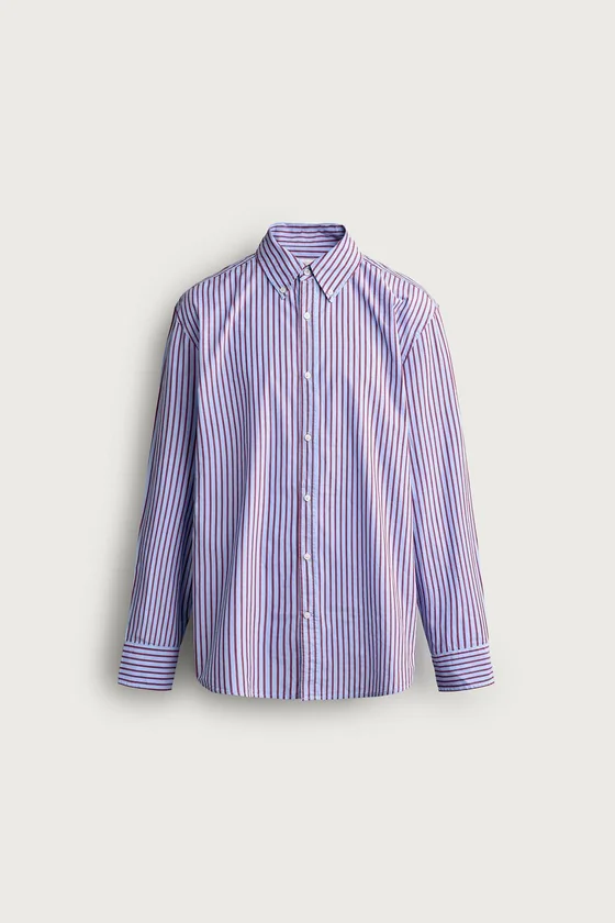 РУБАШКА REGULAR FIT В КОНТРАСТНУЮ ПОЛОСКУ