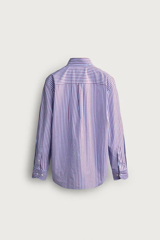 РУБАШКА REGULAR FIT В КОНТРАСТНУЮ ПОЛОСКУ
