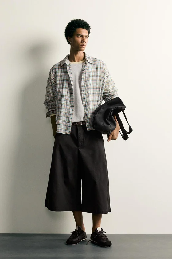 РУБАШКА RELAXED FIT В КЛЕТКУ