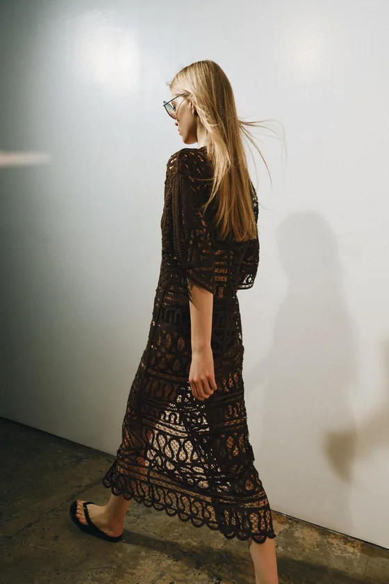 ДЛИННОЕ ПЛАТЬЕ КРОШЕ — ZW COLLECTION