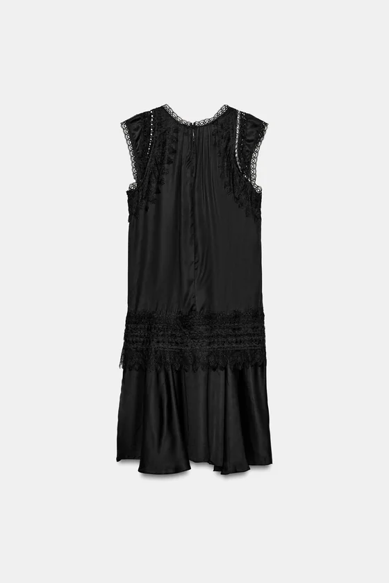 КОРОТКОЕ ПЛАТЬЕ С КРУЖЕВОМ — ZW COLLECTION
