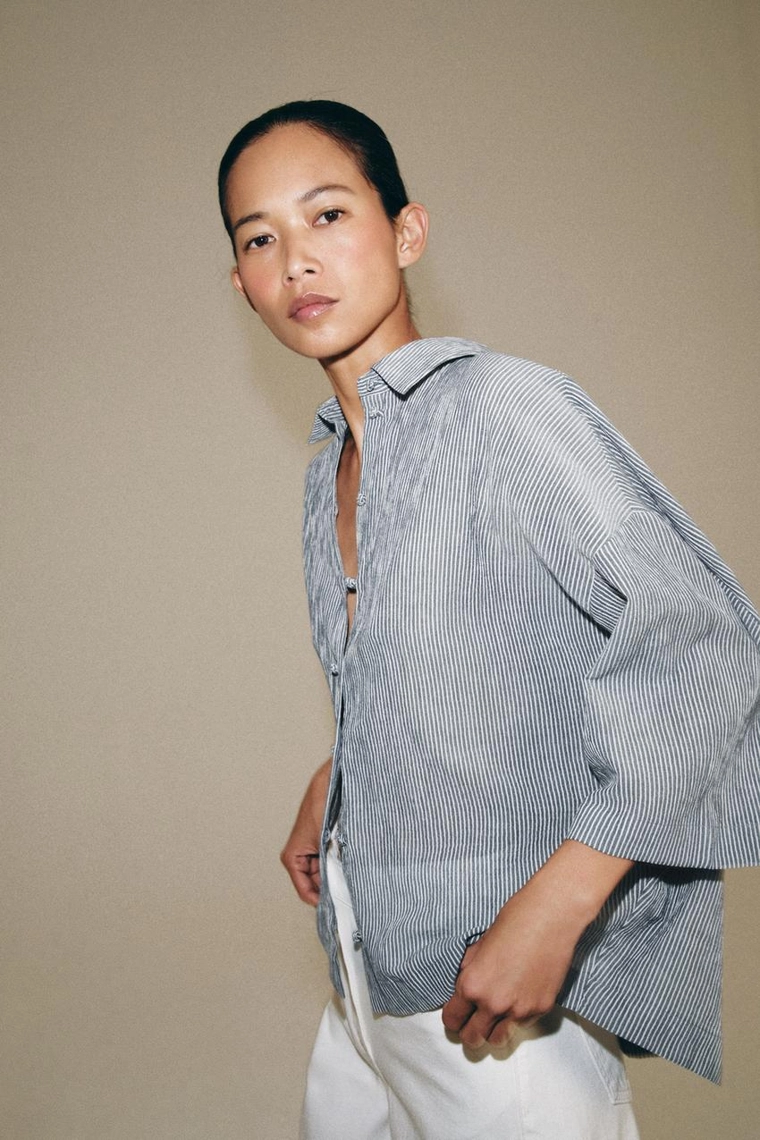 РУБАШКА С КОРОТКИМ РУКАВОМ коллекция Zara «ZW»