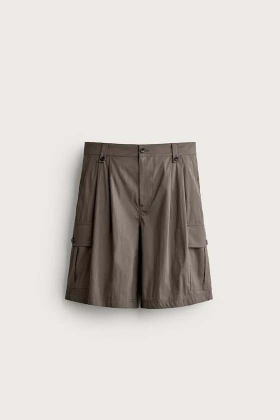 ШОРТЫ КАРГО RELAXED FIT СО СКЛАДКАМИ
