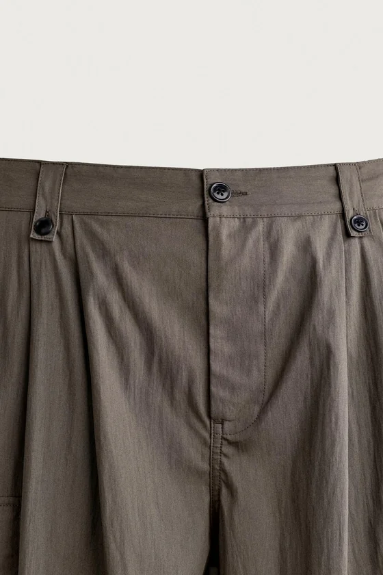ШОРТЫ КАРГО RELAXED FIT СО СКЛАДКАМИ