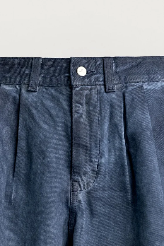 ШОРТЫ RELAXED FIT С ЭФФЕКТОМ НЕРАВНОМЕРНОГО ОКРАШИВАНИЯ